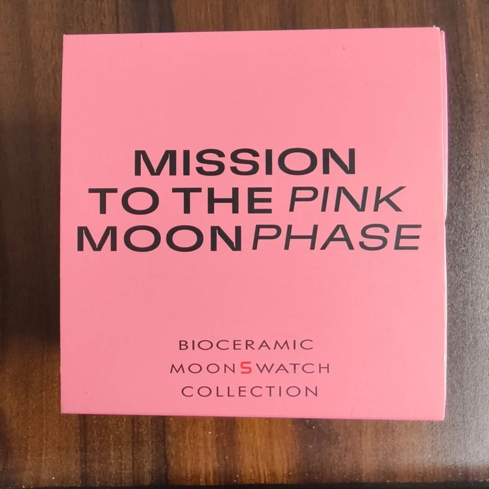 Swatch Pink Moonwatch Speedmaster-Inspired Chronograph